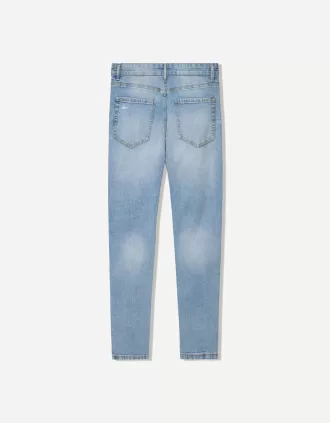 Vaqueros carrot fit rotos Light blue