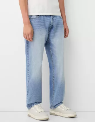 Vaqueros cónicos de corte slim Light blue