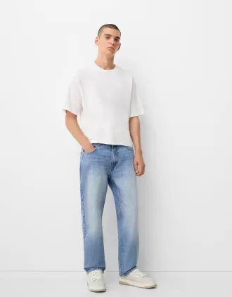 Vaqueros cónicos de corte slim Light blue