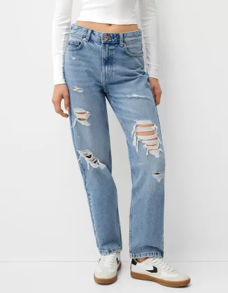 Vaqueros cortos Light blue