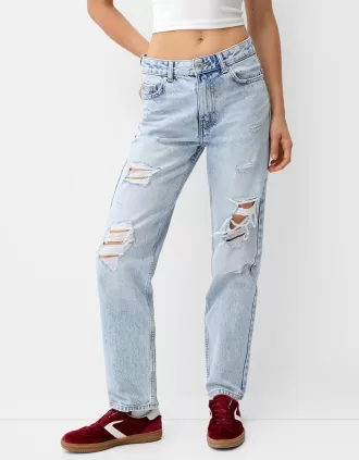 Vaqueros cortos Light blue