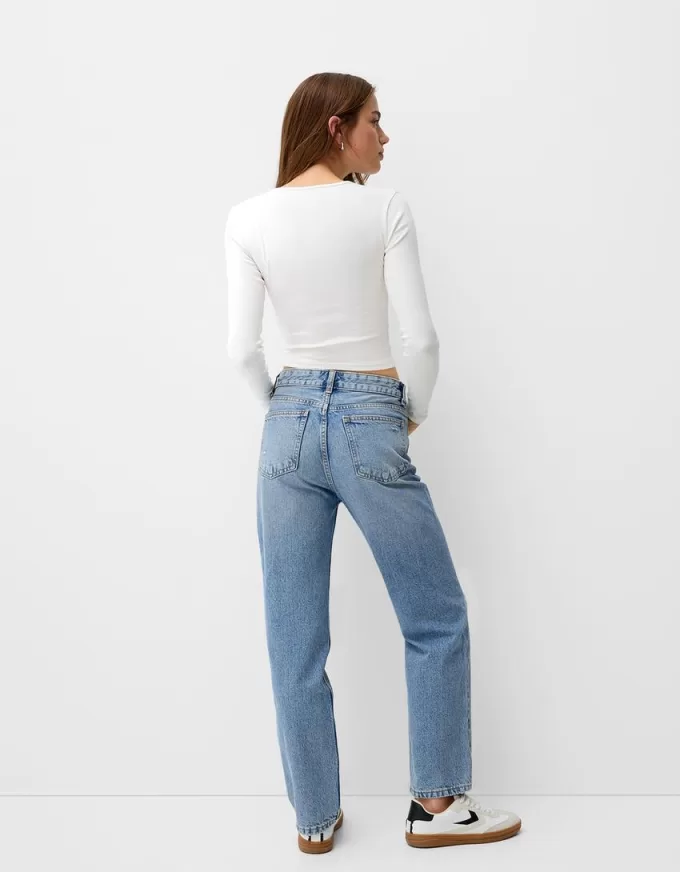 Vaqueros cortos Light blue