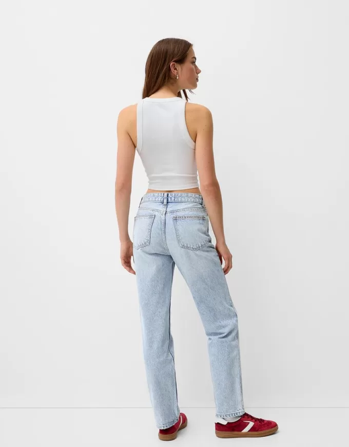 Vaqueros cortos Light blue