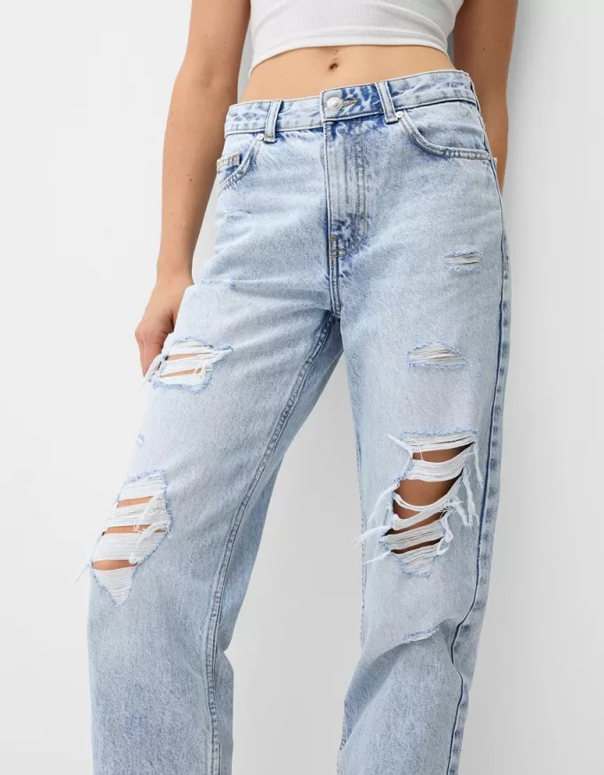 Vaqueros cortos Light blue