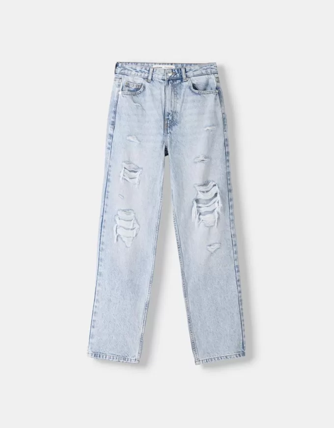 Vaqueros cortos Light blue