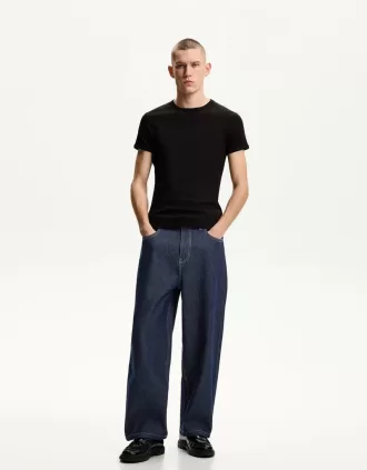 Vaqueros holgados y holgados Navy