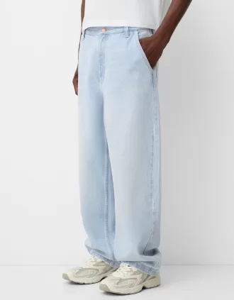 Vaqueros patinadores Light blue