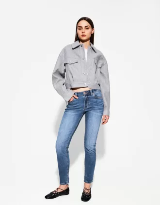 Vaqueros pitillo de talle bajo Blue