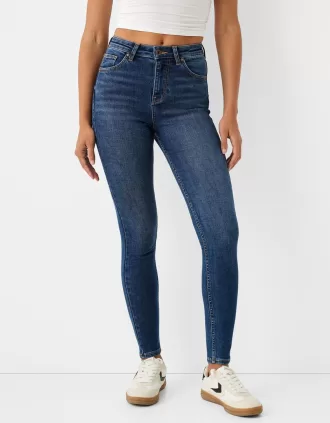 Vaqueros pitillo de talle muy alto Blue
