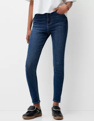 Vaqueros pitillo de talle muy alto Blue