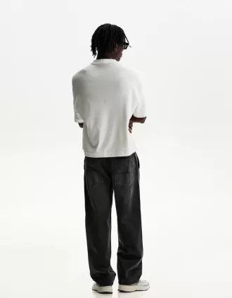 Vaqueros skater fit desteñidos Grey