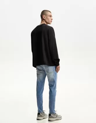 Vaqueros súper ajustados con rotos Light blue