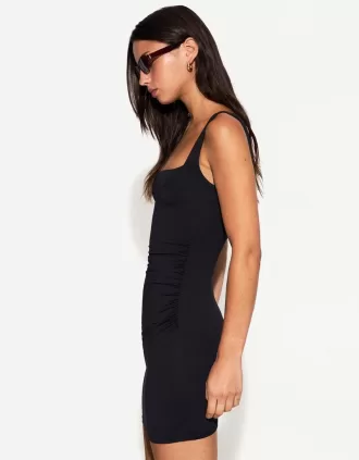 Vestido corto de tirantes Black
