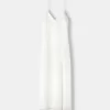 Vestido midi de encaje con lentejuelas White