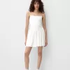 Vestido midi de tirantes White