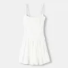 Vestido midi de tirantes White