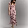 Vestido midi de tul Pink