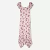 Vestido midi de tul Pink