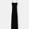 Vestido midi estampado animal Black