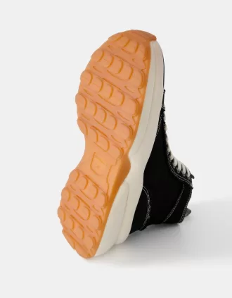 Zapatillas altas con suela gruesa BLACK