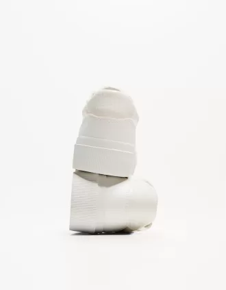 Zapatillas con plataforma con estampado animal WHITE