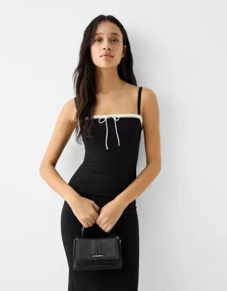 bolso bandolera saffiano Black