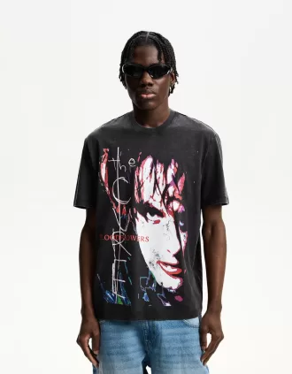 camiseta con estampado The Cure Grey