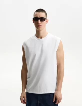 camiseta sin mangas White