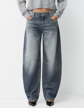 jeans holgados barril Blue