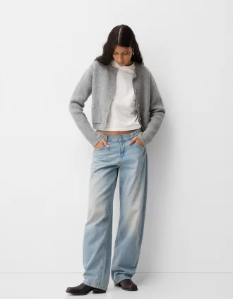 jeans holgados barril Light blue