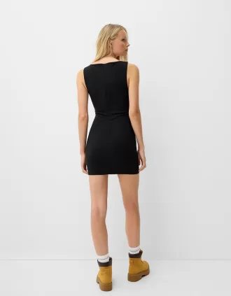 mini vestido bengalina Black