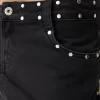 minifalda con tachuelas Black