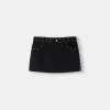 minifalda con tachuelas Black