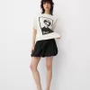 minifalda globo Black