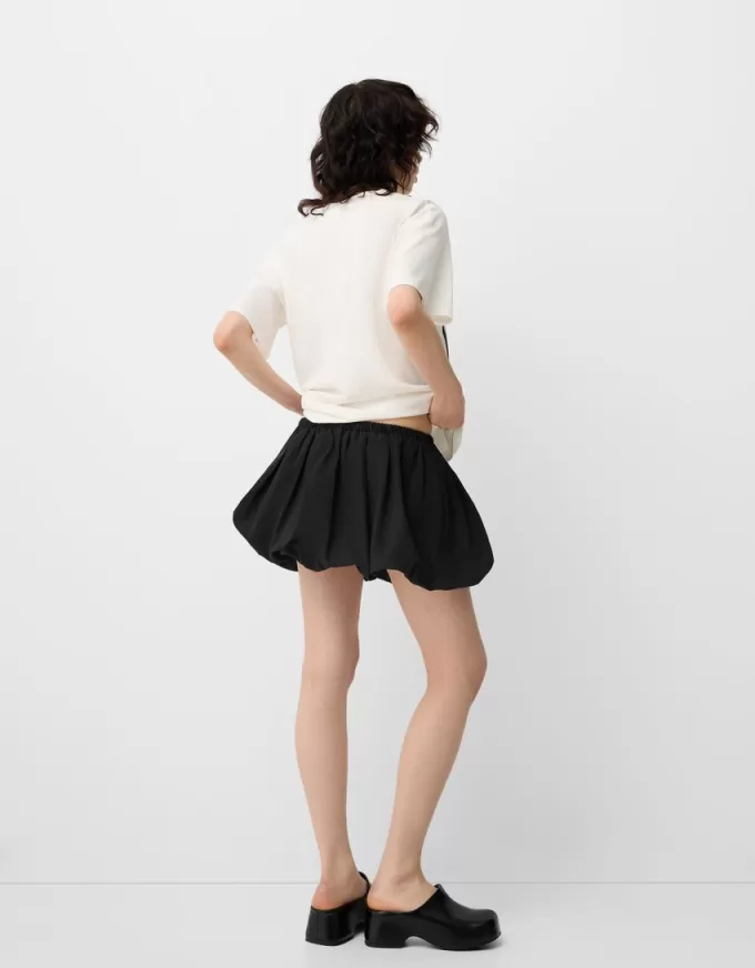 minifalda globo Black