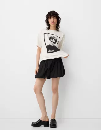 minifalda globo Black