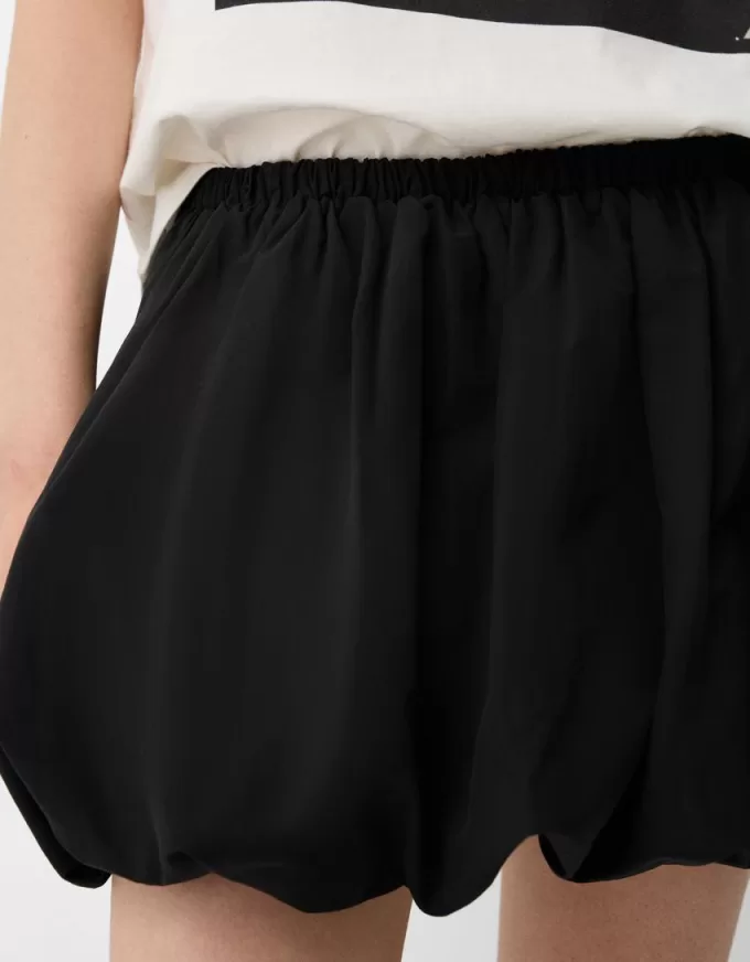 minifalda globo Black