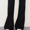 pantalones acampanados Black