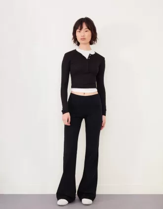 pantalones acampanados Black