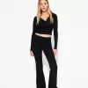 pantalones acampanados Black