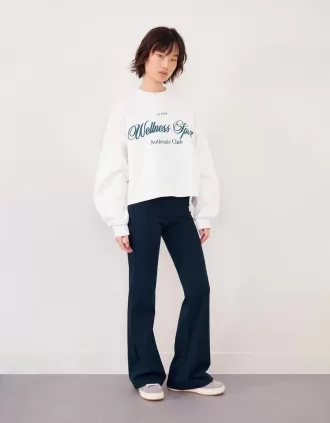 pantalones acampanados Navy