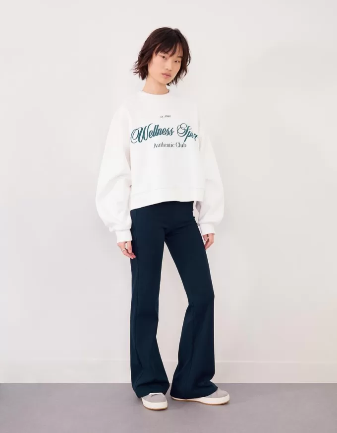 pantalones acampanados Navy