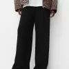 pantalones anchos Black