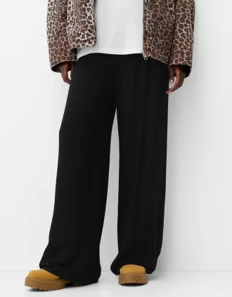 pantalones anchos Black
