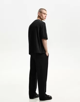 pantalones anchos Black