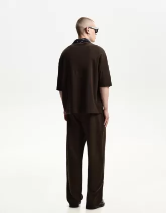 pantalones anchos Brown