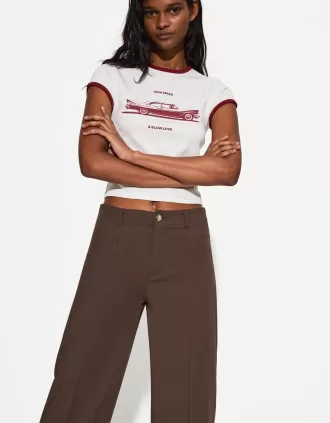 pantalones anchos Brown