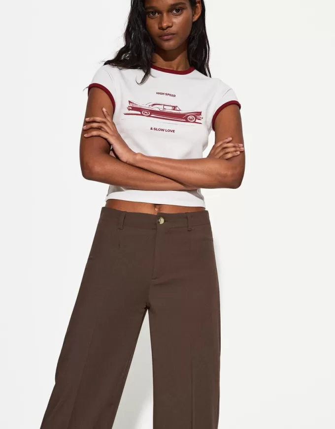 pantalones anchos Brown
