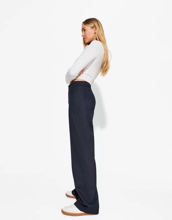 pantalones anchos Navy