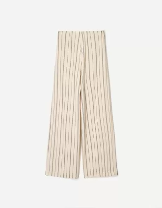 pantalones anchos Cream